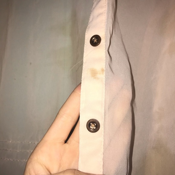 Semi sheer pink large button up by truth - Picture 4 of 8